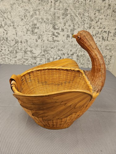 Vintage Ente Rattan Korb - Bild 3 von 6