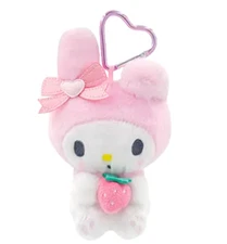 New My Melody Plush Key Fob Keychain Clip Charm Bag Holder Toy Mascot