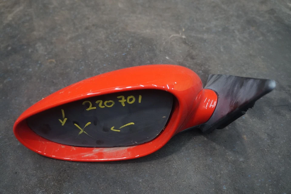 Protectores de espejo retrovisor puerta izquierda rojo (G1/80K) 99673161900 Porsche 911 996 1999-2005 *Nota Foto 3 de 4