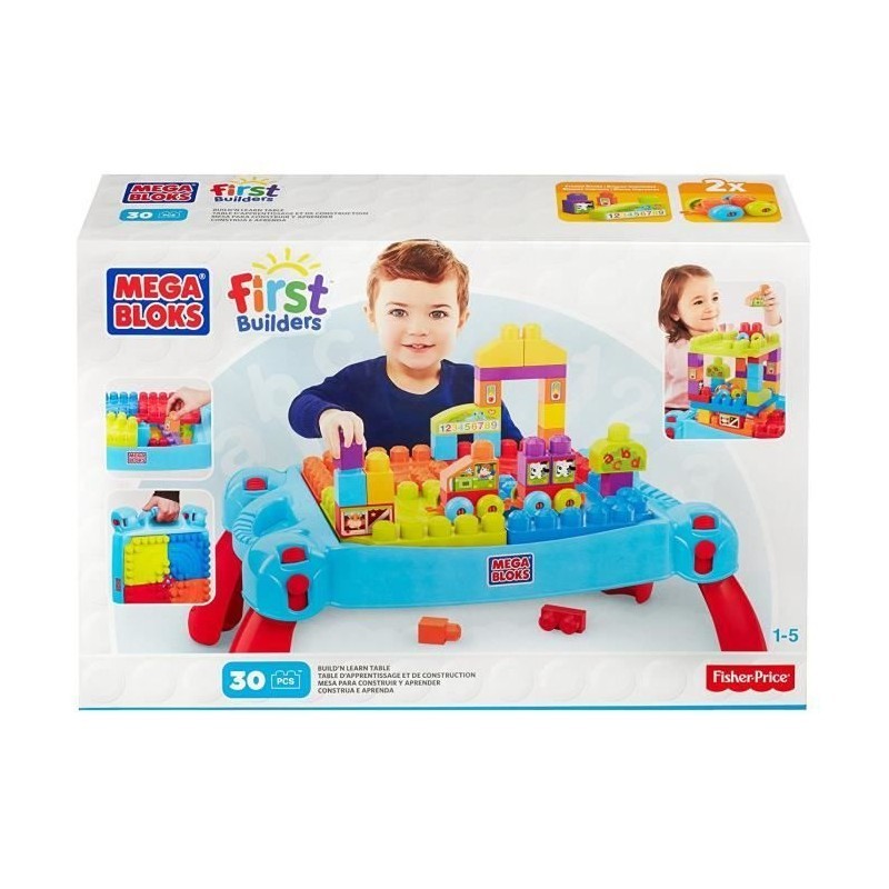 Table 3-en-1 MEGABLOKS First Builders, le jeu nomade idéal pour animer le salon ou le jardin