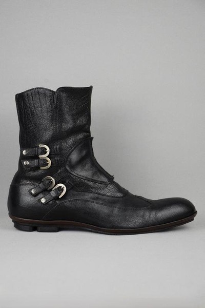 Men Cesare Paciotti Boots Black Leather 40