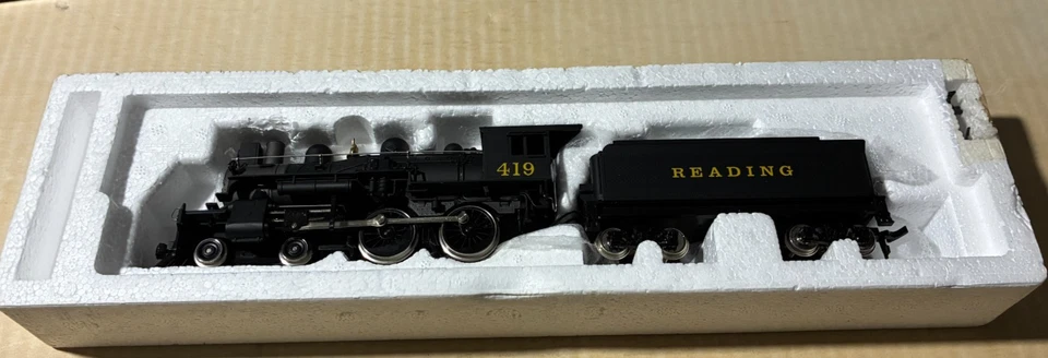 Locomotora y licitadora IHC de colección 4-4-0 American Premier M808 lectura 419 con caja Foto 2 de 4