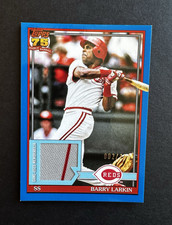 Topps 2026 Barry Larkin Game-Used Memorabilia Relic 1991 Baseball Blue /150