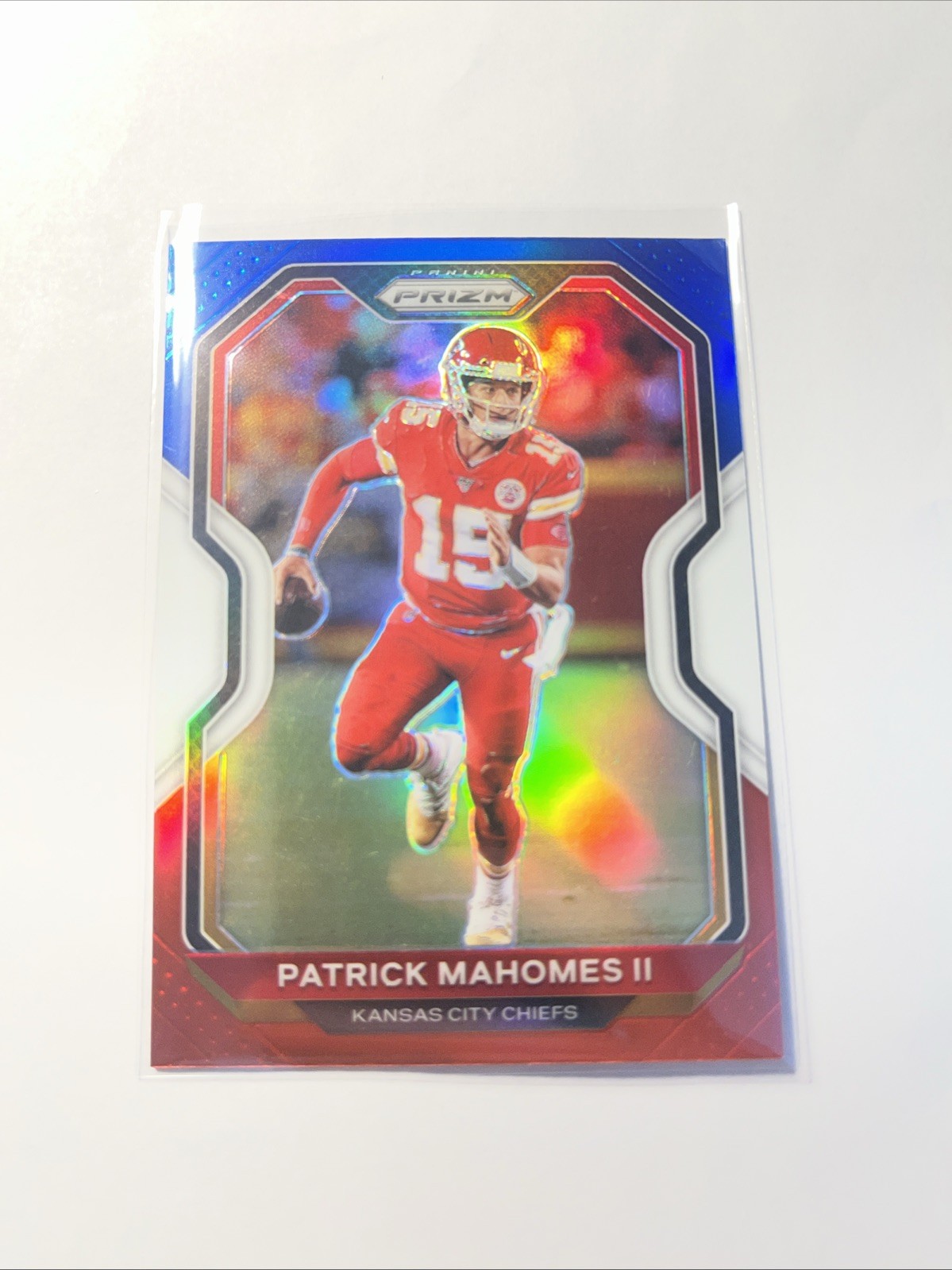 2020 Panini Prizm - Patrick Mahomes II #124 Red White & Blue Prizm
