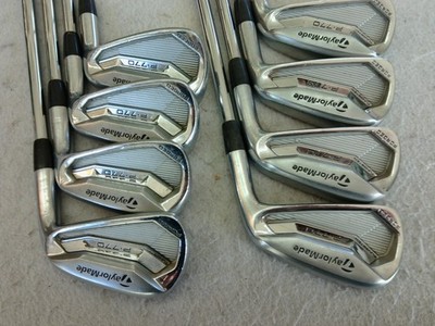 FORGED TAYLORMADE P770 3-PW IRON SET KBS TOUR 130 X-STIFF STEEL MEN RH 2* FLAT
