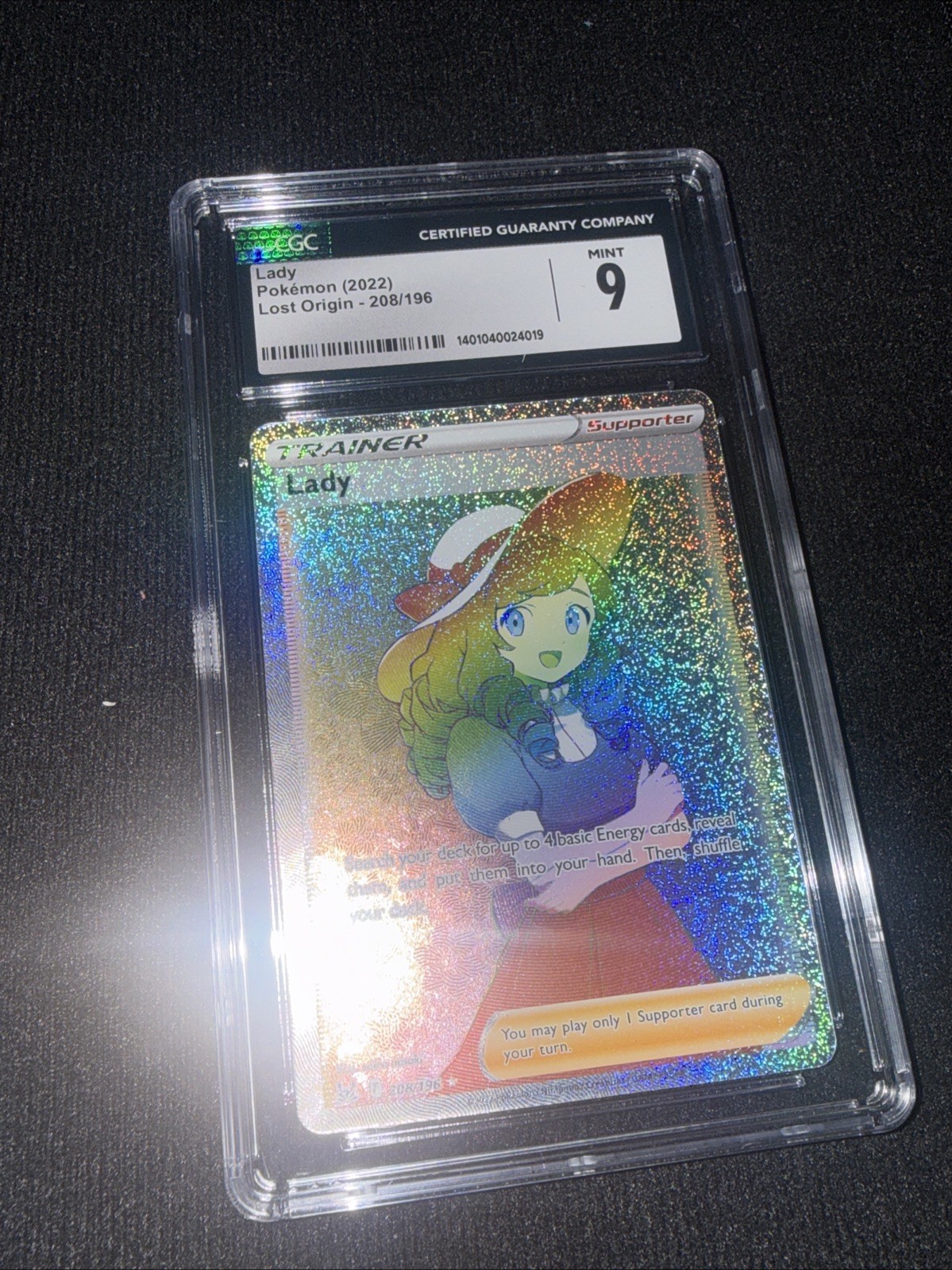 Pokémon TCG Lady 2022 Lost Origin 208/196 Rainbow Art Holo