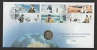 GB 2001 philatelic numismatic FDC - Extreme Endeavors with 1 pound coin
