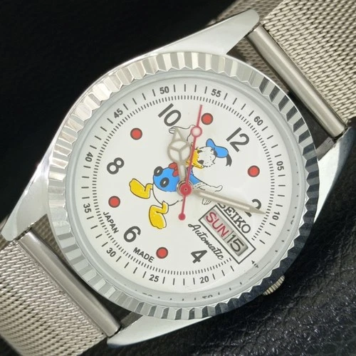 AUTOMATIC VINTAGE REFURBISHED SEIKO 6309A JAPAN MENS WHITE DIAL WATCH a443119-1