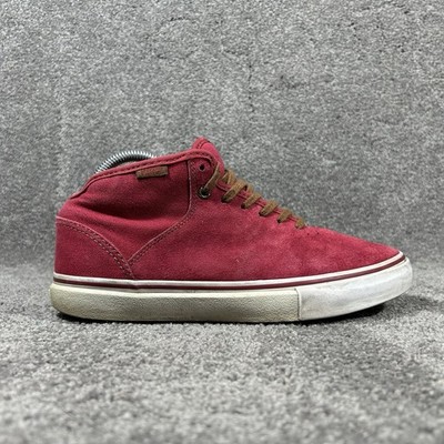 Vans Stage 4 Mid Gilbert Crockett Mens Size 8 Red Athletic Skate Shoes Used