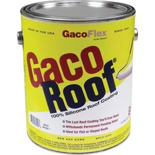 GacoRoof Silicone Roof Coating, White, 1 Gal. GR1600-1 Gaco GacoRoof GR1600-1