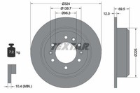 Textar Bremsscheiben Textar Ø 324Mm Voll FüR KIA 92161800