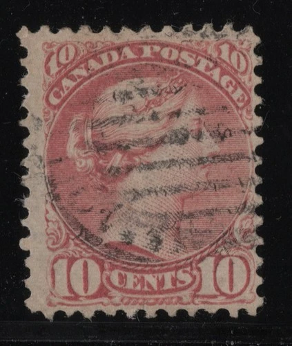 #45a Small Queen 10c  Canada used well centered
