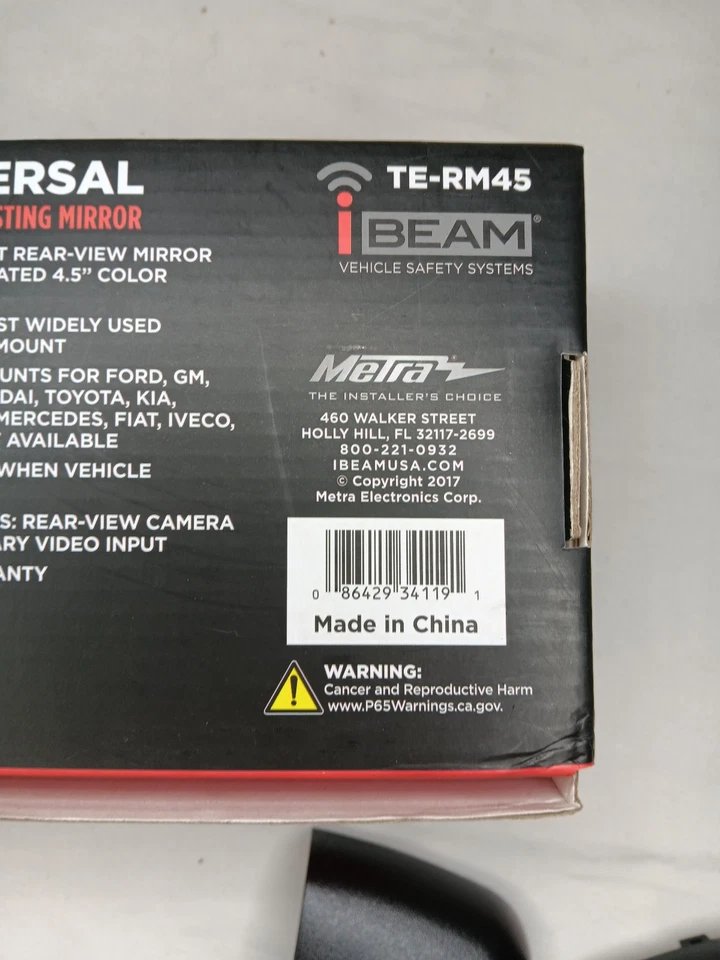 iBeam TE-RM45 4.5 Inch Mirror Monitor (TERM45) - Image 3 of 4