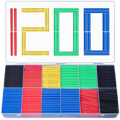 Heat Shrink Tubing Set 750 Pieces Heat Shrink Ratio 2 1 Heat Shrink Tube Glue...