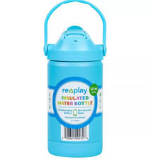 Re-Play 12 fl oz Recycled Stainless Steel Cup   Pool Blue