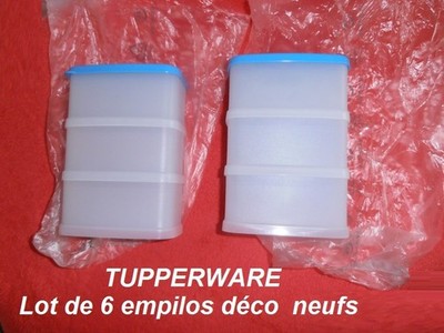 TUPPERWARE 6er Set EMPILO DEKO rechteckig neu