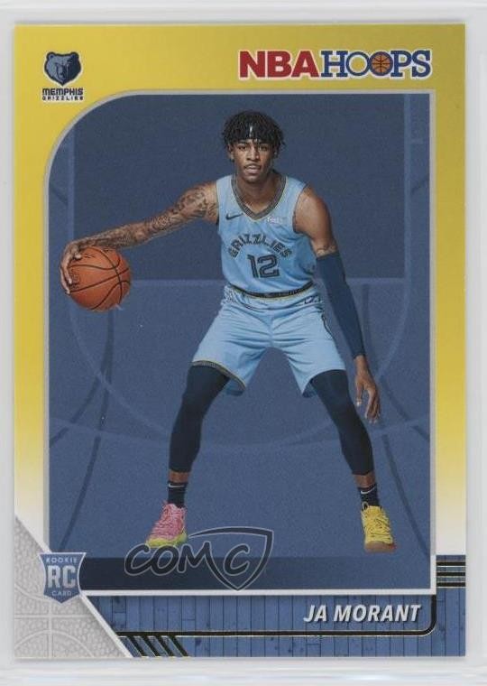 2019-20 Panini NBA Hoops Yellow Ja Morant #259 Rookie RC 1az7