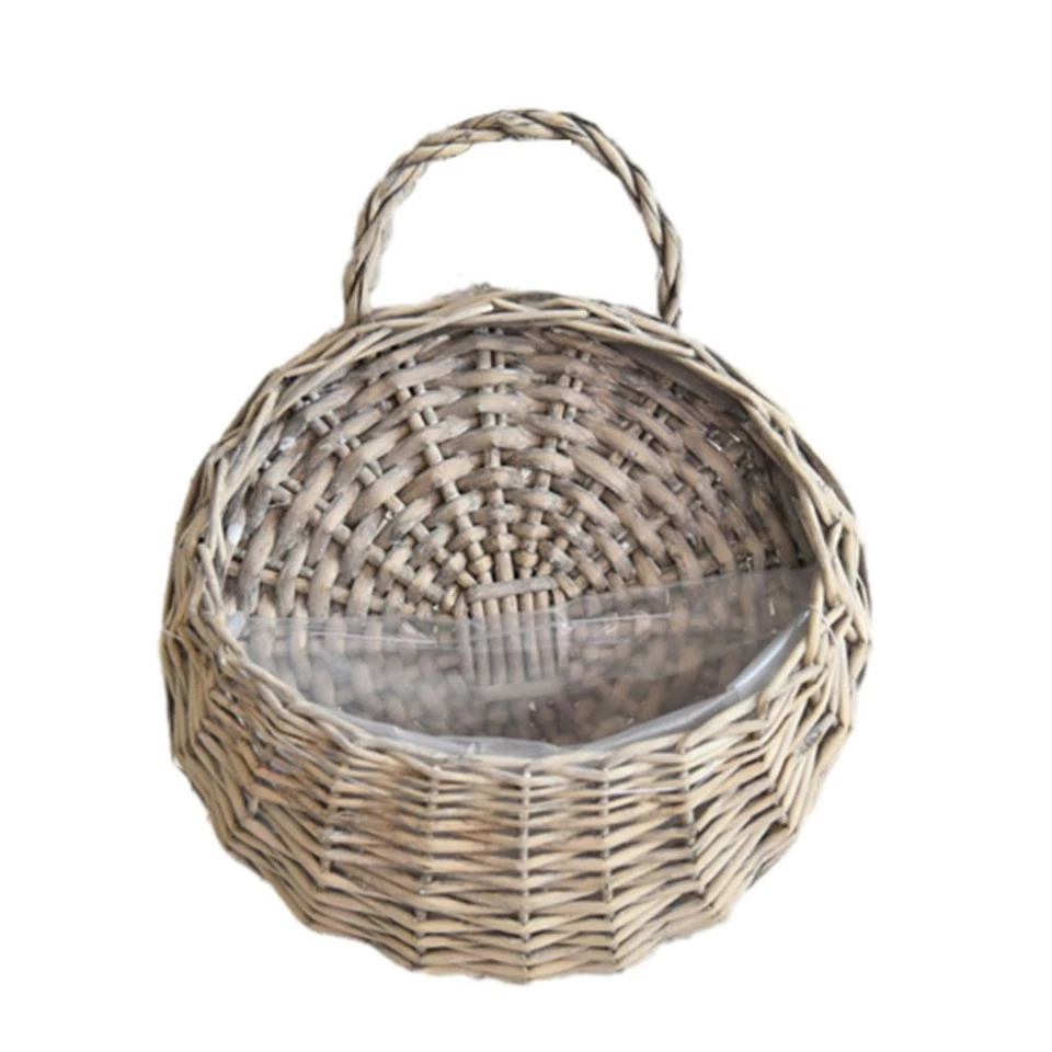 Stilvoller und funktioneller Korb aus Weidengeflecht für Pflanzen im Innen- und - Bild 3 von 4