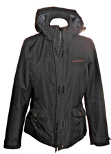 moorhead, 36(-38), Kapuzenjacke mit vielen Details, Schwarz, 1 x getragen, TOP!