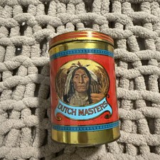 Vintage Dutch Masters 25 Panetelas LithoCigar Tin, American Indian Motif