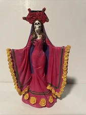 Day Of The Dead Resin 8” Catrina Statue New