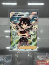 Pokemon TCG Zinnias Resolve Trainer Card 203/203 Full Art Evolving Skies