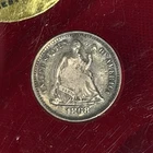 1868-S 5c Seated Liberty Silver Half 1/2 Dime h10c US Coin in CAPITAL HOLDER