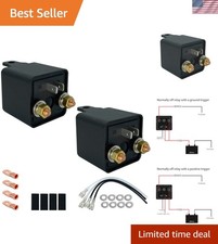 Relay 200A, 12V Continuous Duty SPST 4-pin High Power Relay Set