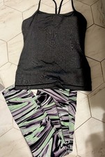 Size 8 Lululemon Tank And Leggings - Great Deal !!