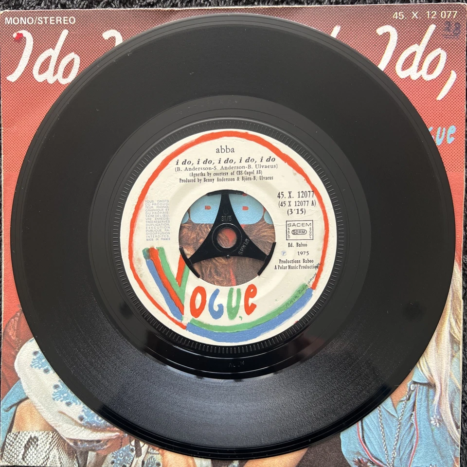 ABBA – I Do, I Do, I Do, I Do, I Do 7'' Vinyl IMPORT 1975 TESTED NM VIDEO CLIP - Image 2 of 4