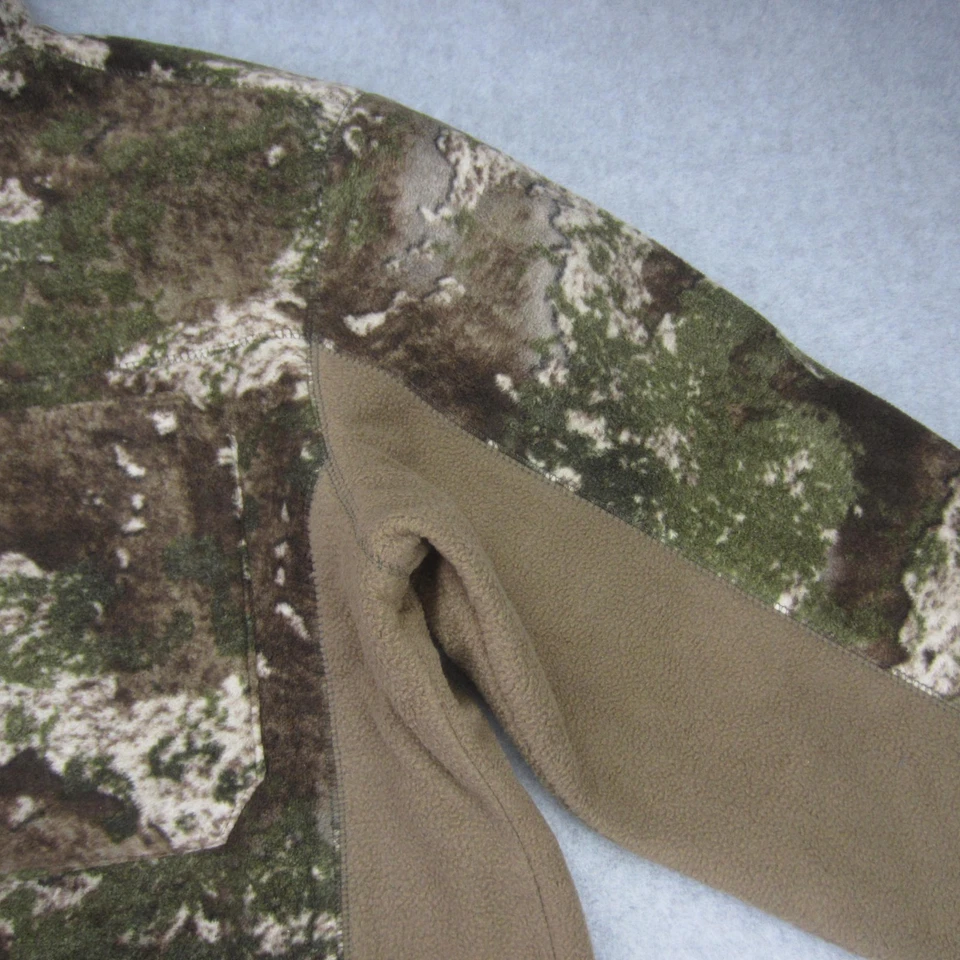 True Timber Jacket Mens Medium Camo Strata Fleece Full Zip Hunting Outdoor - Image 4 of 4