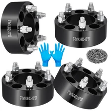 (4) 2" 5x4.5 5x114.3 Wheel Spacers 1/2"x20 For Ford Mustang Ranger Jeep Wrangler