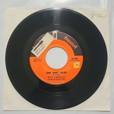 Ray Charles ~ One Mint Julep/ Let's Go ~ Impulse 45 RPM Record