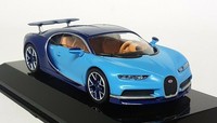 Altaya 1/43 - Bugatti Chiron - 2016 French Blue Supercar Diecast Scale Model Car
