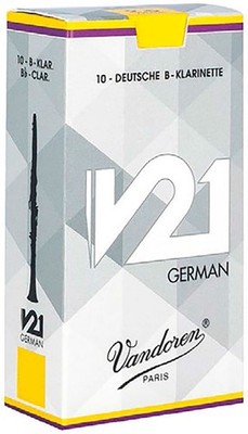 Vandoren Blätter Klarinette Bb 2,5 V21 Deutsch (10er Karton)