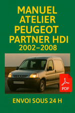 Manuel Atelier Peugeot Partner HDi 2002-2008 RTA Revue Technique Auto CD PDF