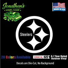 Pittsburgh Steelers Vinyl Decal Car Truck Vehicle Window Wall Sticker White v2