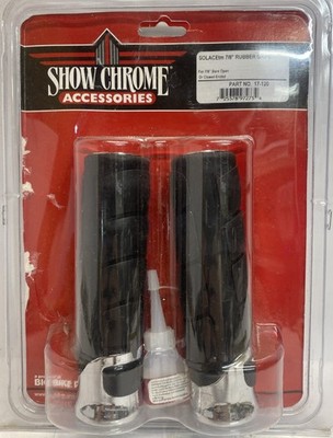 Show Chrome Accessories 17-120 Solace Grips 7/8 