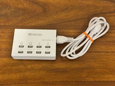 8-Port USB Charging Station Multi Device Charger Working