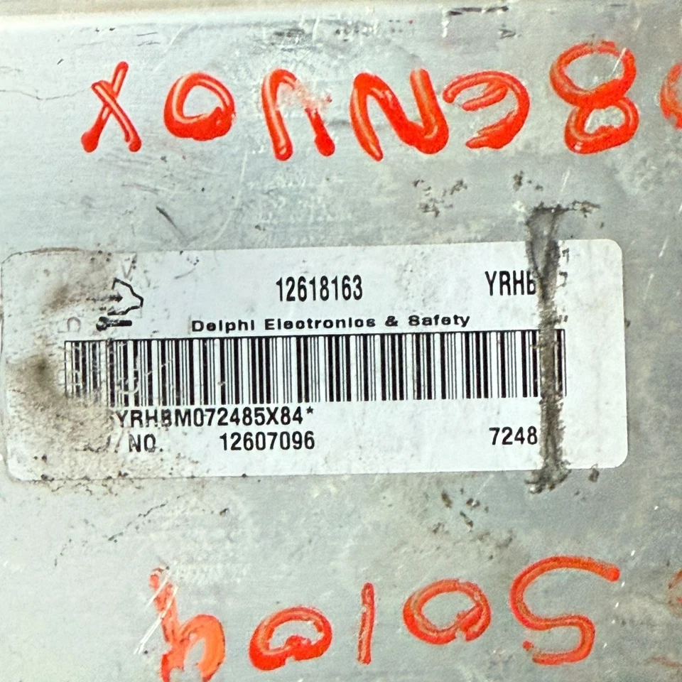 06-10 Chevrolet Malibu STS Relé Pontiac GMC Módulo de Control del Motor 12618163 OEM Foto 3 de 3