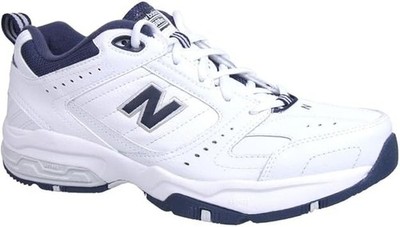 New Balance 608V2 10 D MX608V2W Men's White Navy Lace Up Training Sneakers