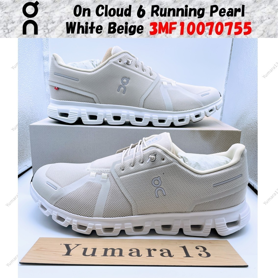 On Cloud 6 Running Pearl White Beige 3MF10070755 Men's Size | eBay