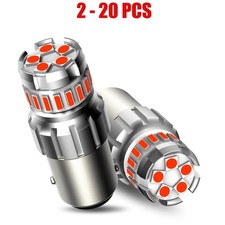 Auxito 2-20x 1157 7528 Led 2057 2357 Tail Brake Stop Bulb Turn Signal Light Red