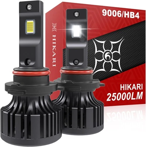 Hikari 2025 25000LM 9006 HB4 LED Bulbs, Fog Light, 45W Upgraded 9006(HB4)