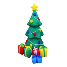 4 Foot Christmas Tree with Presents Christmas Inflatable - LED Lighted Yard Disp