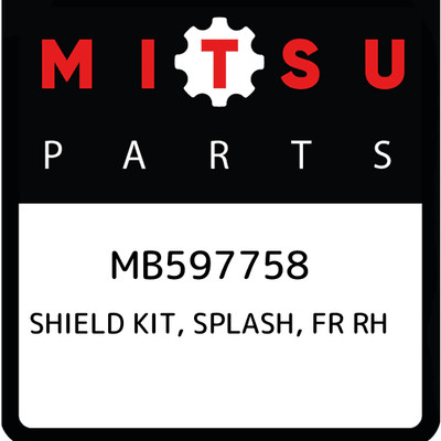 MB597758 Mitsubishi Shield kit, splash, fr rh MB597758, New 