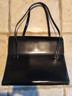 Kate Spade New York black leather purse with red lining/Shoulder