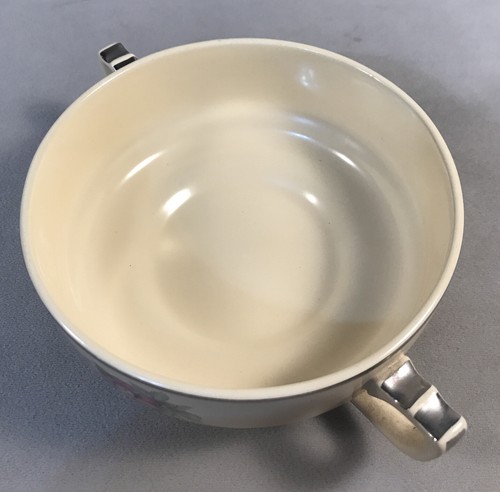 PV05456 Vintage Laughlin Wells Century BRIAR ROSE - Footed Cream Soup - Picture 5 of 6