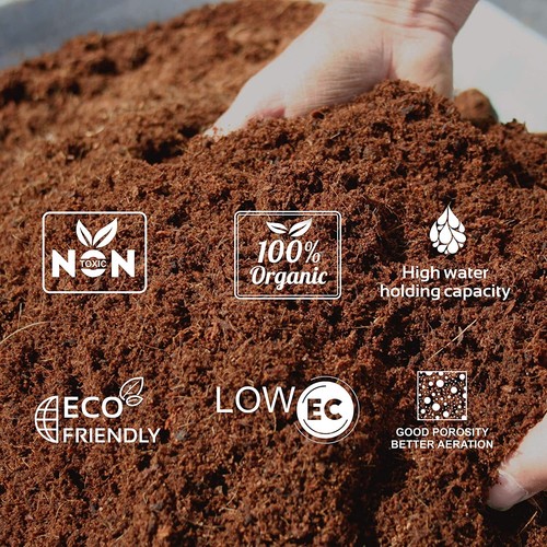Organic Coco Coir Bricks lot 1-16 Coconut Fiber Growing Medium Potting Soil Pets - Picture 2 of 26