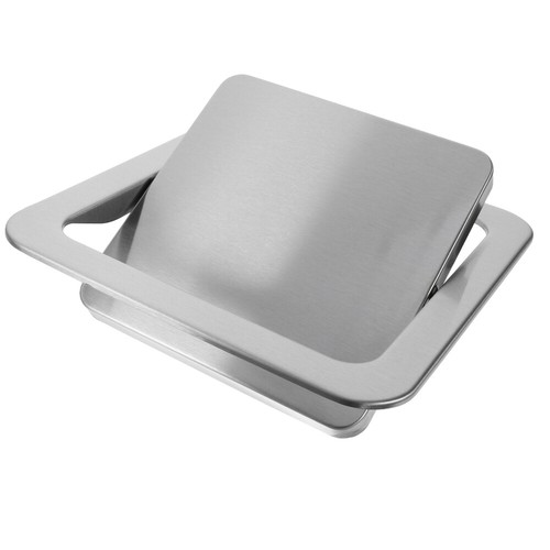 Trash Bin Flap Cover Stainless Steel Swing Flap Lid Trash Can Lid Bathroom